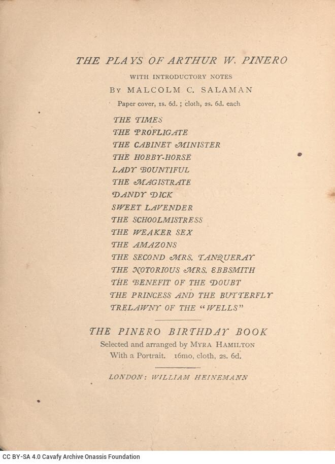 15.5 x 11.5 cm; p. [XI] p. + 163 p. + 1 s.p., on verso of the back cover other works by the author and publications of the pu